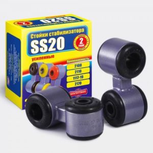 Стойка стабилизатора с резиновыми втулками SS20.502.00.000-01 для а/м ВАЗ 2192, 2191 "Люкс", 2194, Datsun mi-DO, Datsun on-DO