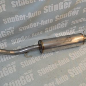 Глушитель прямоточный основной "STINGER" для а/м LADA Priora седан (нержавейка, с лазерной гравировкой)