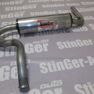 Глушитель прямоточный "STINGER" для а/м ВАЗ 21213 (нержавейка, тихий)