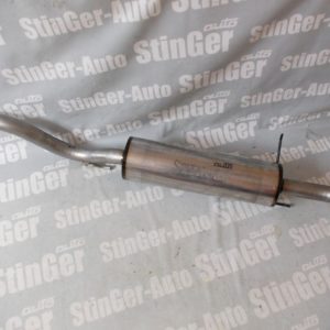Глушитель прямоточный спортивный основной"STINGER" для а/м ВАЗ 2113-14 (нержавейка, с лазерной гравировкой)