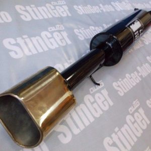 Глушитель прямоточный спортивный основной"STINGER" для а/м ВАЗ 2115 (с насадкой)