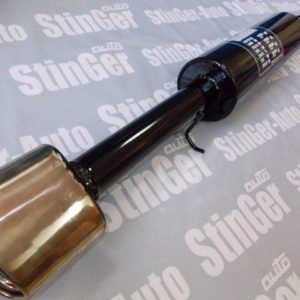 Глушитель прямоточный спортивный "STINGER" для а/м ВАЗ 2110-11 (с насадкой)