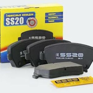 Колодки переднего тормоза SS20.249.10.000-01 для ВАЗ Lada Vesta, LADA Largus, Renault Logan (комплект с накладками)